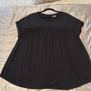 Lane Bryant blouse with sheer top design 18/20